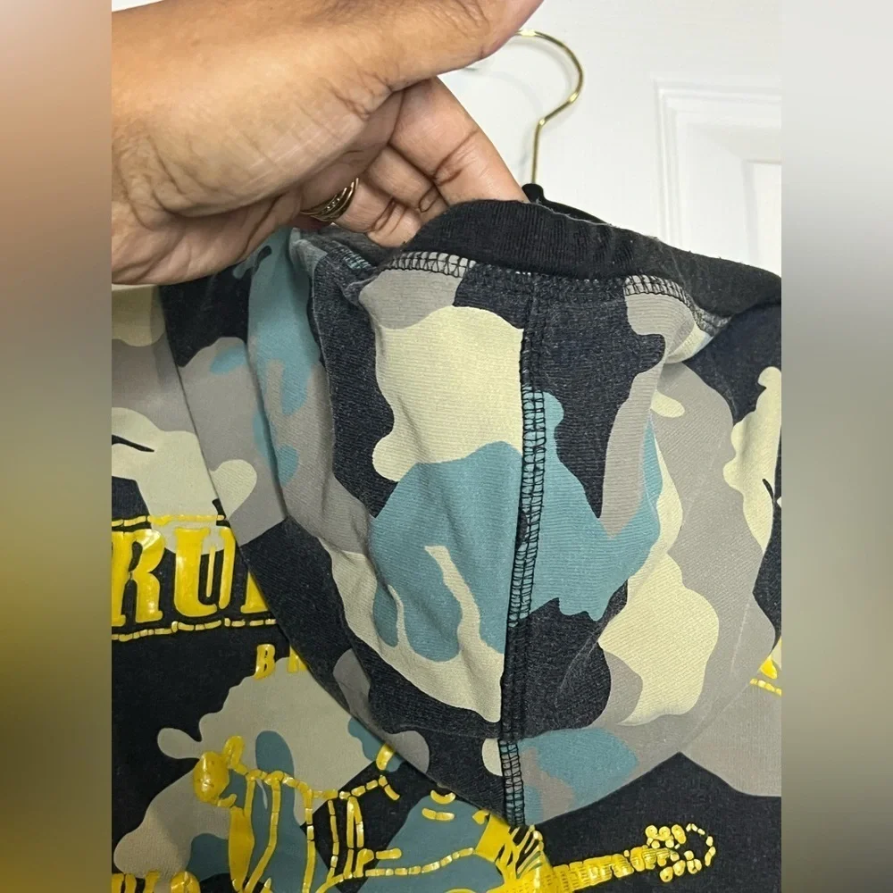 True Religion Men's multicolored camo hooded jacket - Size Large